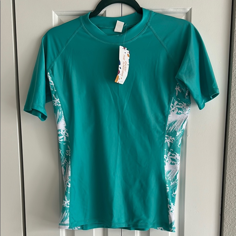 Teal Women’s Short Sleeve Sun Shirt